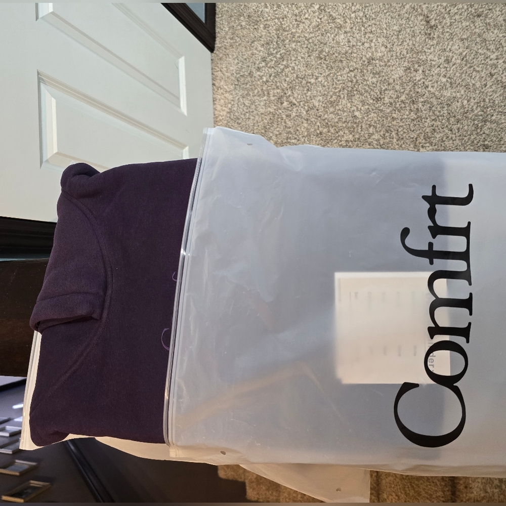 🥰2-Pc SeT ❤️NIP❤️ Comfrt SIGNATURE HOODIE & SWEATPANTS BLACKBERRY S/M - Picture 3 of 16